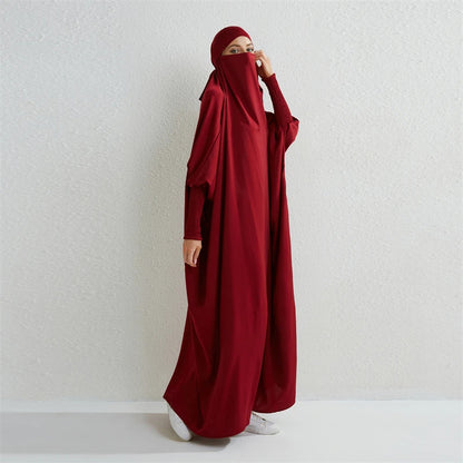 FRAUEN ABAYA - ROT